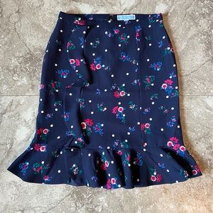 NWT Draper James Bouquet Dot Floral Skirt